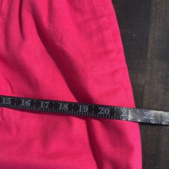 J. Crew Pink Linen Cotton Blend Scallop Mini Skirt Size 10 - Picture 7 of 8